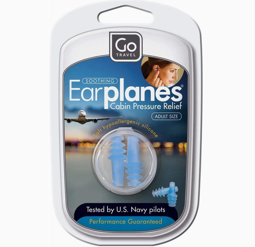 Go Travel Earplanes Cabin Pressure Relief Silicone Ear Plugs Silicone