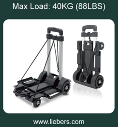 Lieber's Luggage® Folding Luggage Cart - Max Load 88 LB (40KG)