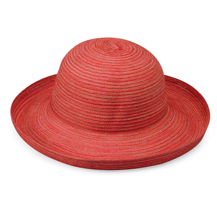 Wallaroo Packable Hat - Syndney UPF 30+ Red Medium