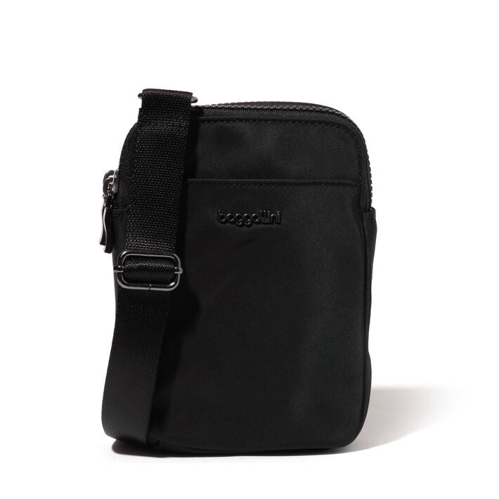 Baggallini Modern Take Two RFID Crossbody Black Twill