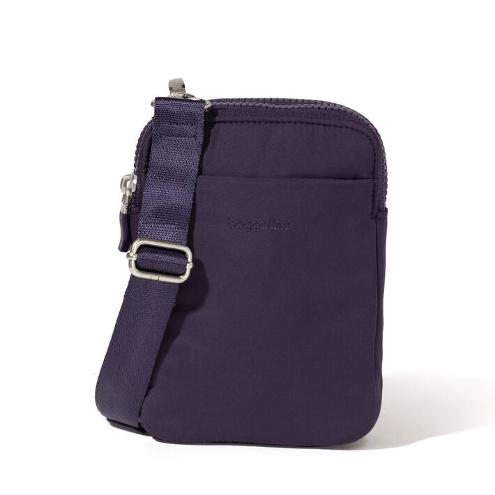 Baggallini Modern Take Two RFID Crossbody Plum Twilight Puff