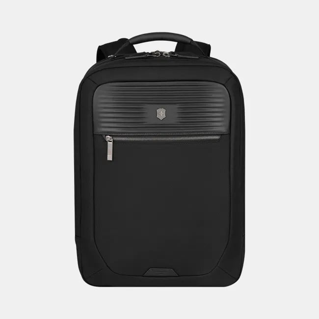 Victorinox Mythic Deluxe Laptop Backpack with trolley sleeve passthrough (Free Personalization) Black