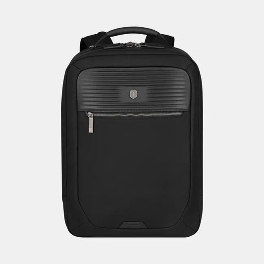 Victorinox Mythic Deluxe Laptop Backpack with trolley sleeve passthrough (Free Personalization) Black