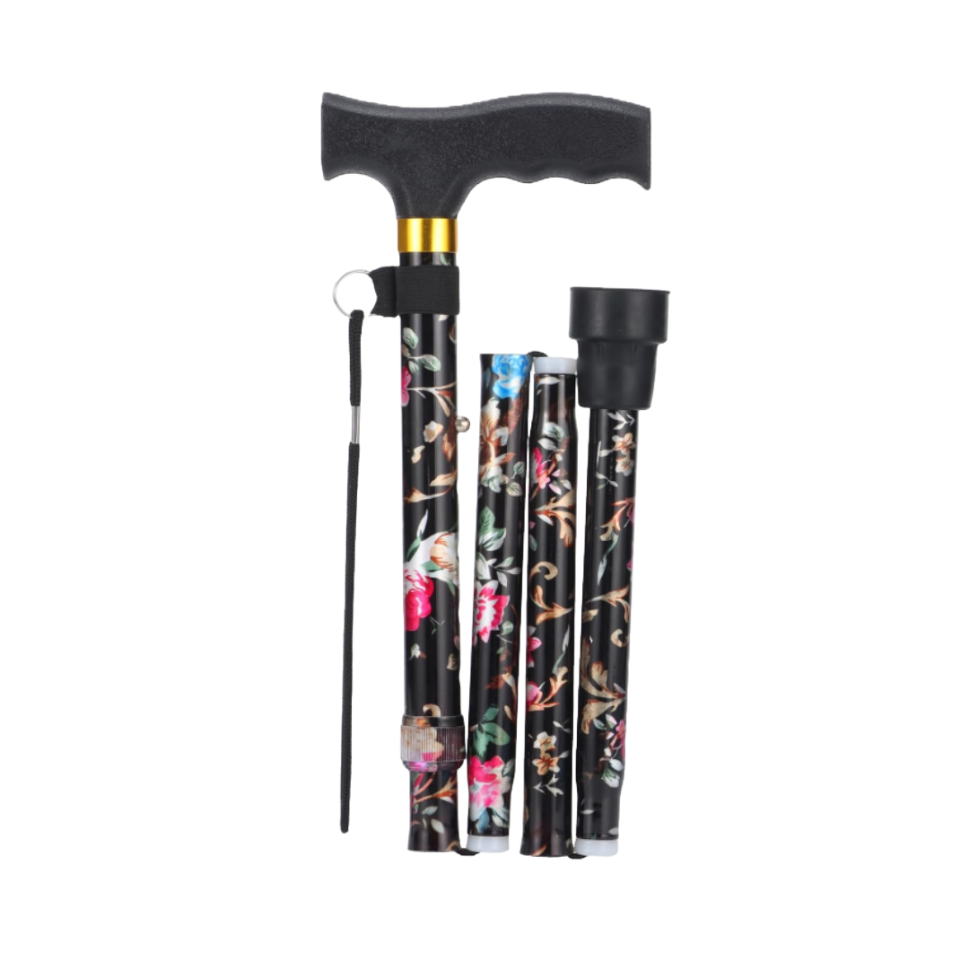 Parlora Foldable Walking Cane Floral