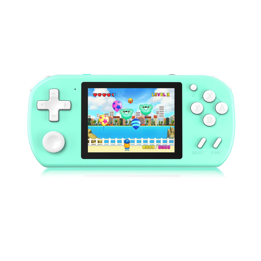 Handheld Games for Kids Built-in 218 Video Games Cyan