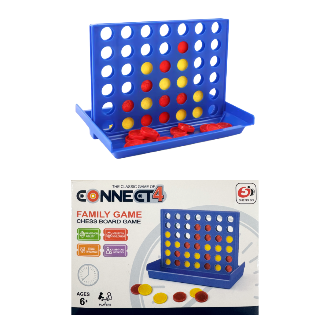 Four In A Row Classic Family Board Game (Travel Sized) 4 In A Row