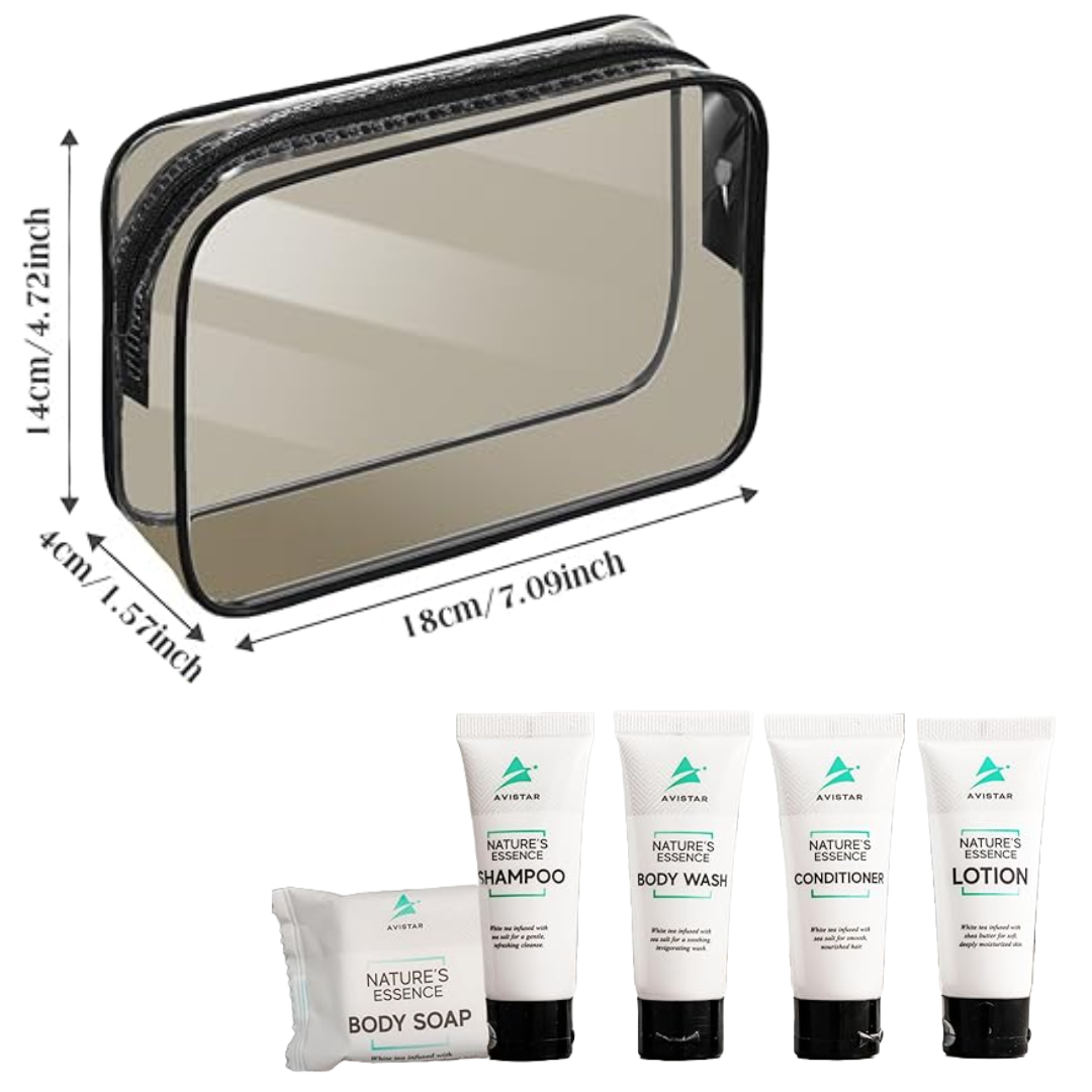 Ready-To-Go TSA 3-1-1 Bag With Toiletries Black