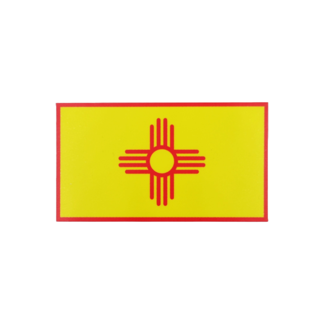 Metal the Brand - Zia Yellow Flag - Sticker Decal Zia NM Flag