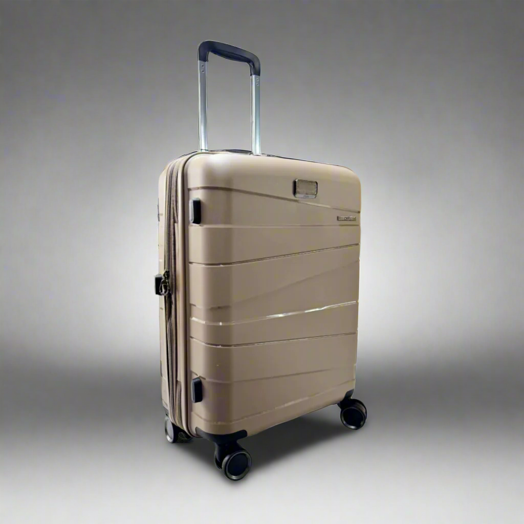Lieber's Luggage® Legacy Expandable 21" Hardside Carry-On Spinner (Free Monogram, USA Assembled) Stealth Mocha