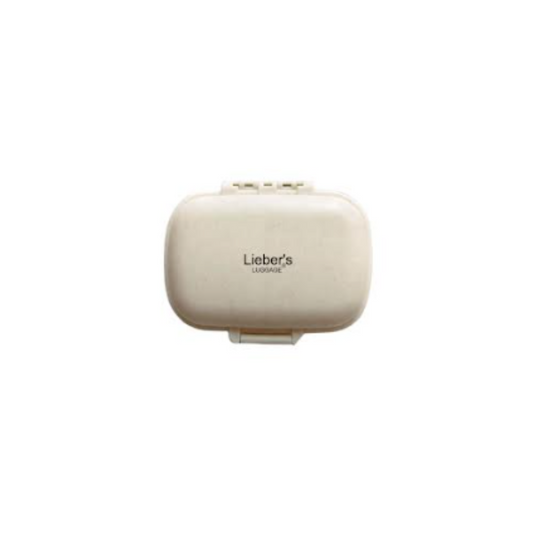 Lieber's Luggage® Lab Travel Pill Organizer Wheat Beige