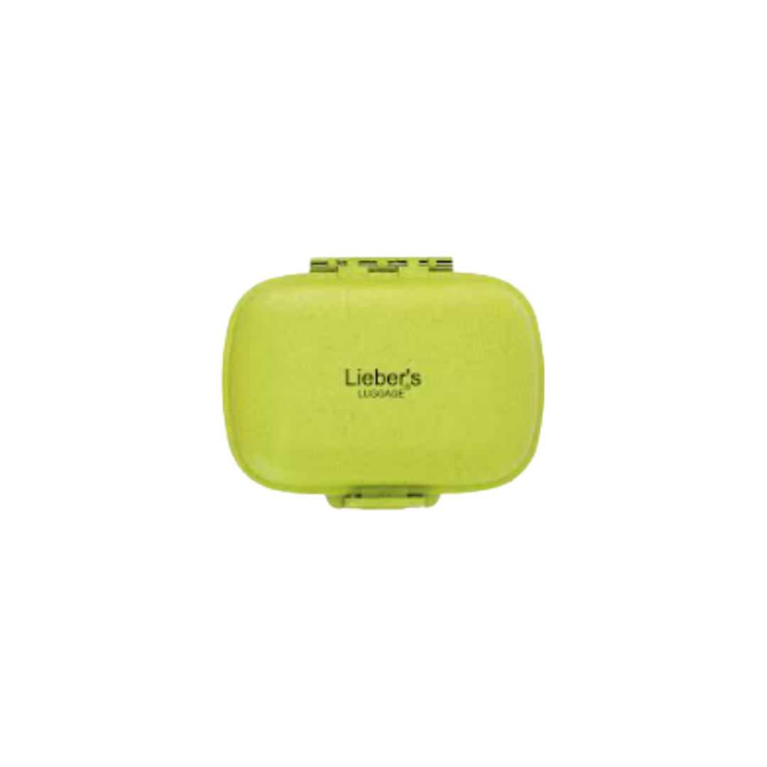 Lieber's Luggage® Lab Travel Pill Organizer Wheat Green