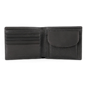 Osgoode Marley Leather RFID Coin Pocket Billfold Wallet- 1240 Black