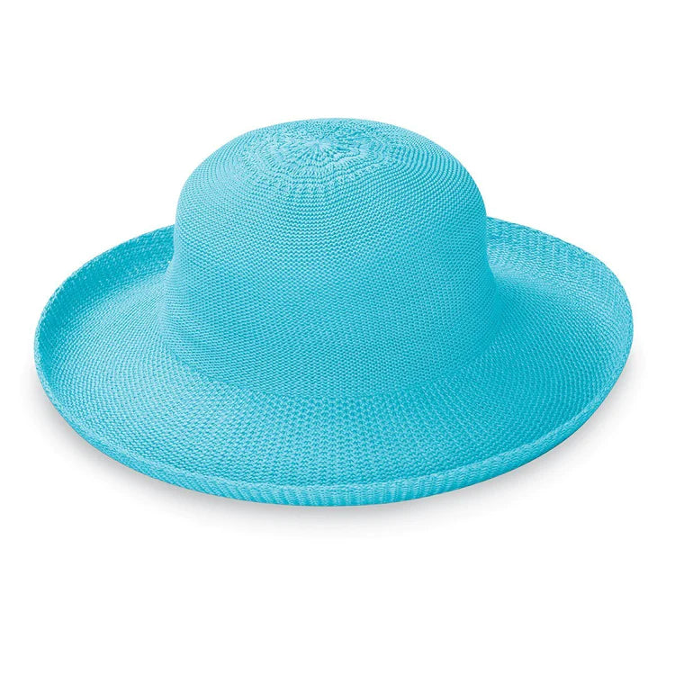 Wallaroo Packable Hat - Victoria Turquoise Medium
