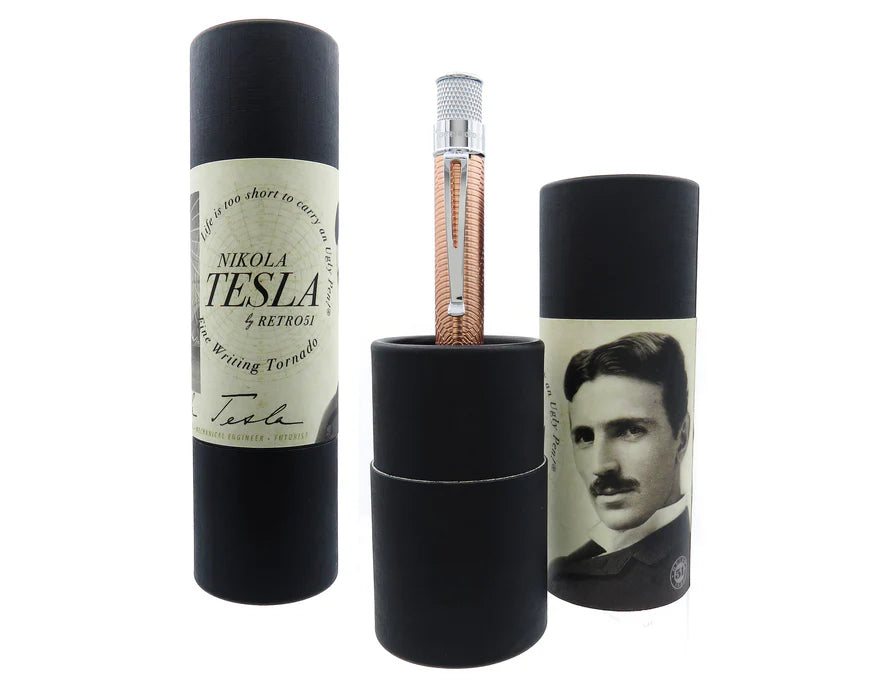 Retro 51 Tornado™ Rollerball Pen - Vintage Metalsmith Collection Nikola Tesla