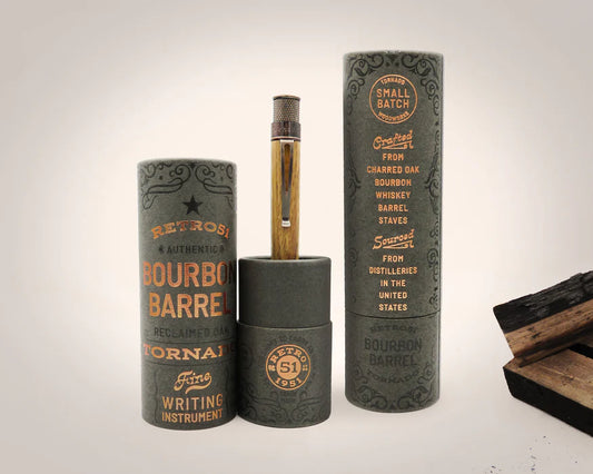 Retro 51 Tornado™ Rollerball Pen - Woodworks Collection Bourbon Barrel