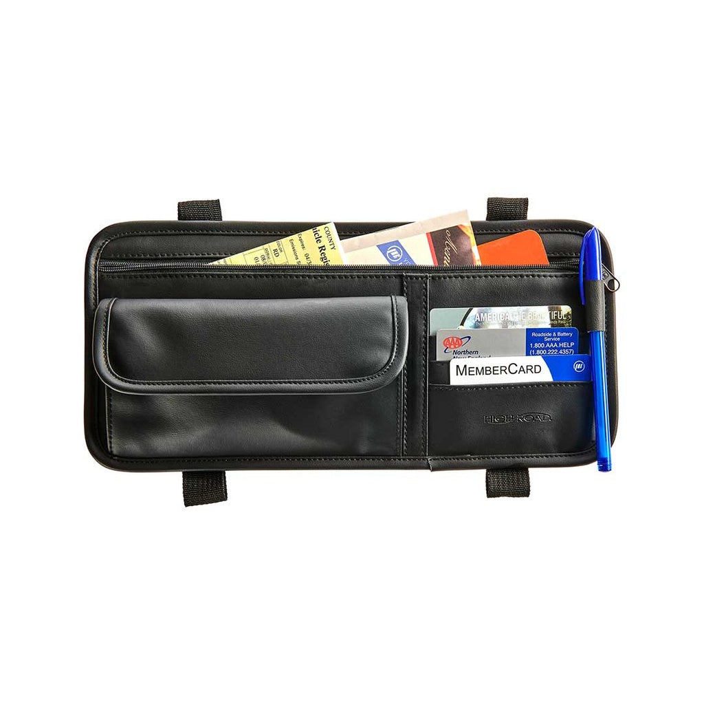 High Road Vehicle Visor Sunglass Organizer Black