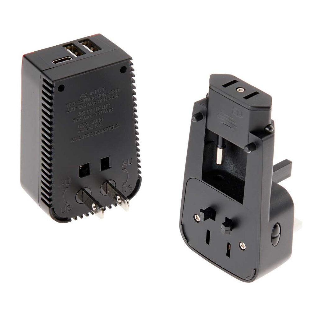 Smooth Trip Worldwide Converter & Adapter Set with 3 USB Chargers