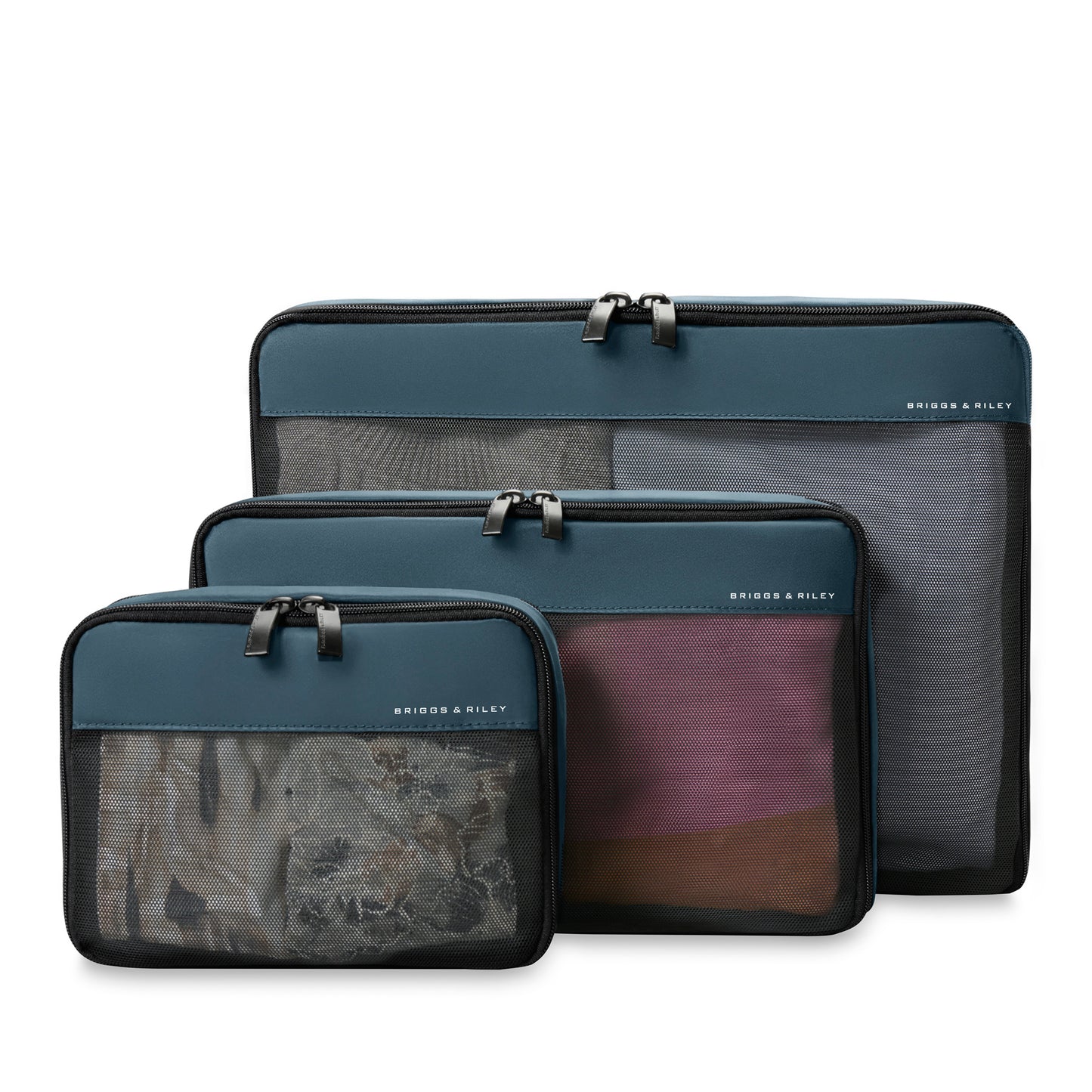 Briggs & Riley Expandable Packing Cube Set for Check-In Luggage- X112 Ocean