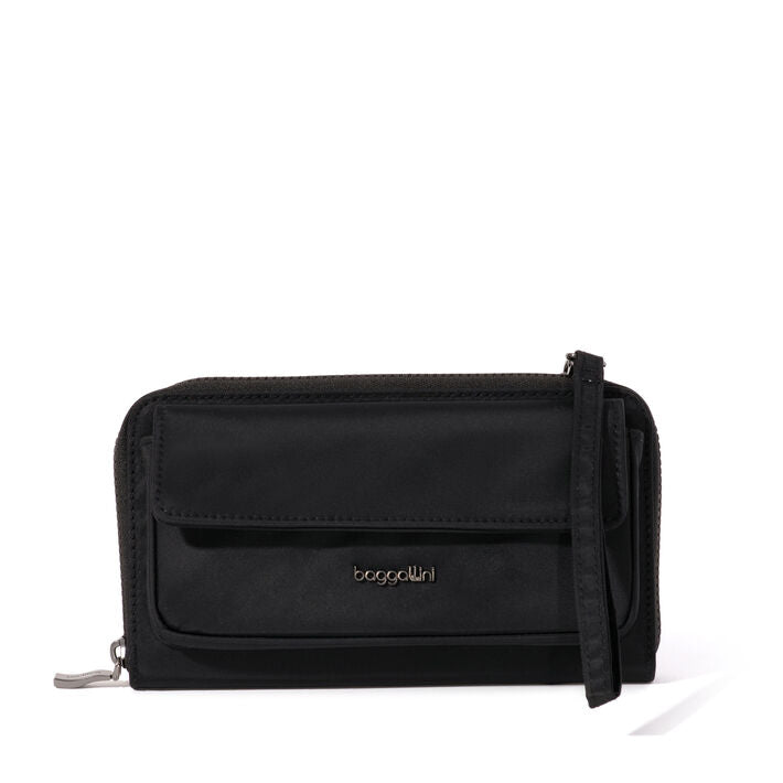baggallini black travel bag crossbody Baggallini RFID Phone Wallet Crossbody Bag