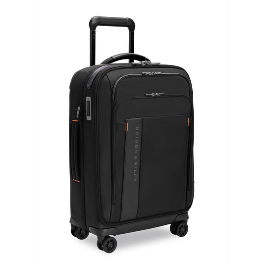 *NEW* Briggs & Riley ZDX Essential Softside 22" Carry-On Spinner (Free Monogram) Black