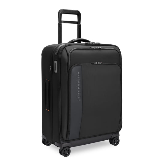 *NEW* Briggs & Riley ZDX Softside 26" Medium Expandable Spinner (Free Monogram) Black