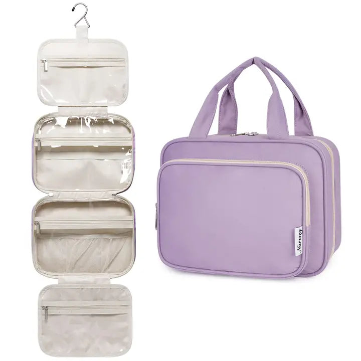 Narwey Large Hanging Toiletry/Cosmetic Bag Purple