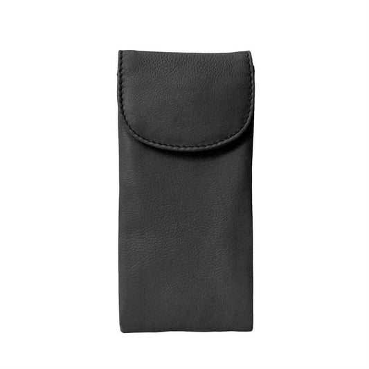 ili New York - Leather Double Eyeglass Case- 6470 Black