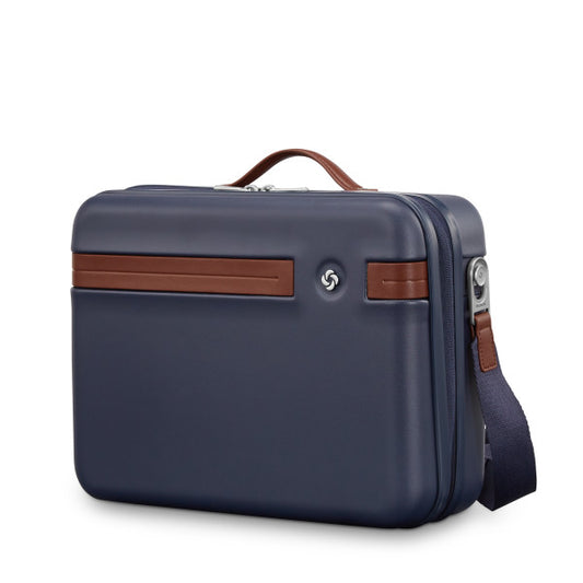 Samsonite Virtuosa Train Case with trolley sleeve passthrough Navy