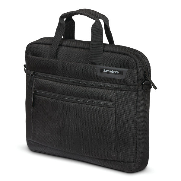 Samsonite CLASSIC 2 15.6” Shuttle RFID Zippered Briefcase w/ trolley sleeve passthrough
