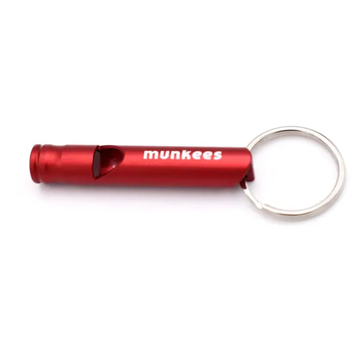 AceCamp Aluminum Safety Whistle- Small Red