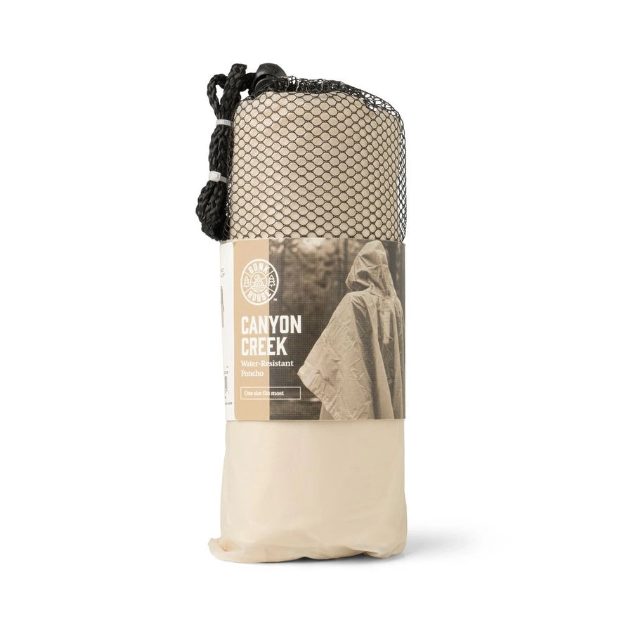 Bunk House Canyon Creek Water-Resistant Poncho Beige