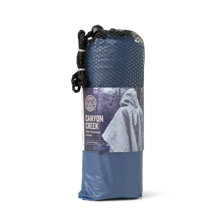 Bunk House Canyon Creek Water-Resistant Poncho Blue