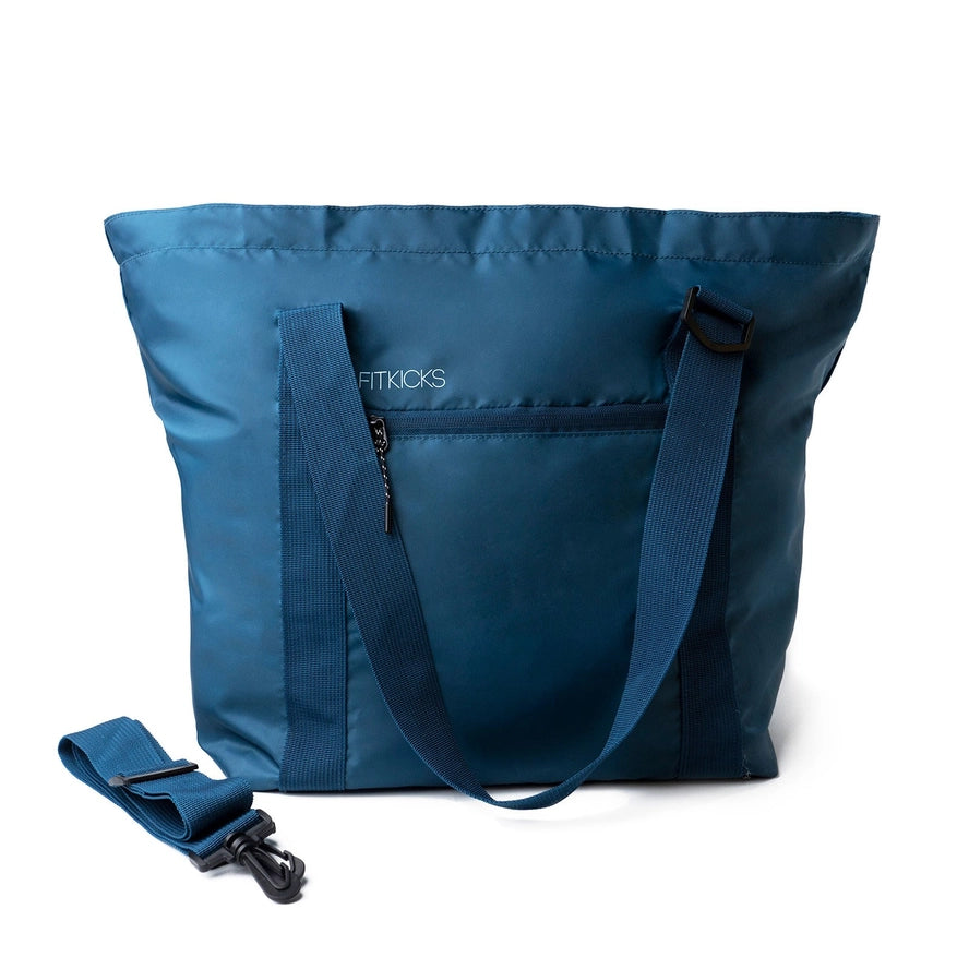 Fitkicks Hideaway Packable Duffle/Tote Blue