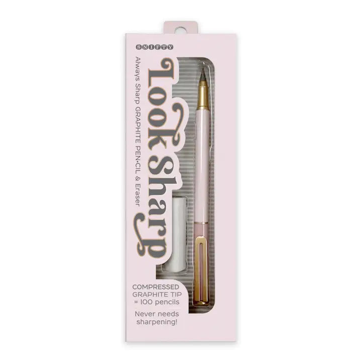 SNIFTY Look Sharp Graphite Pencil & Eraser- Never Needs Sharpening! $10 Blush