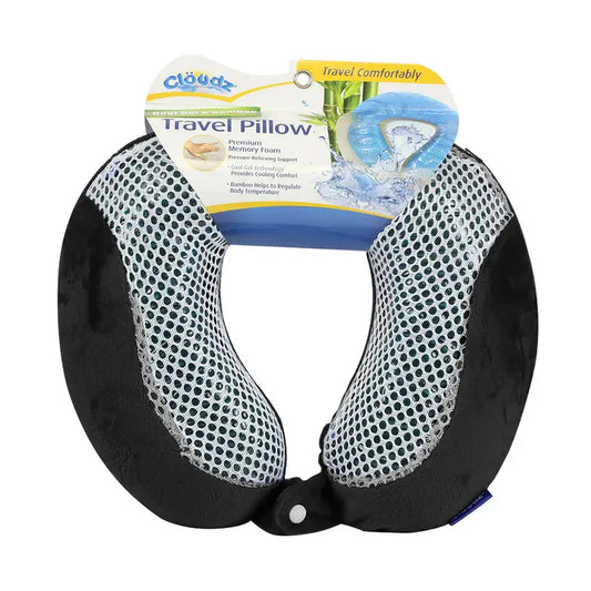 Cloudz Cool Gel and Bamboo Memory Foam Black