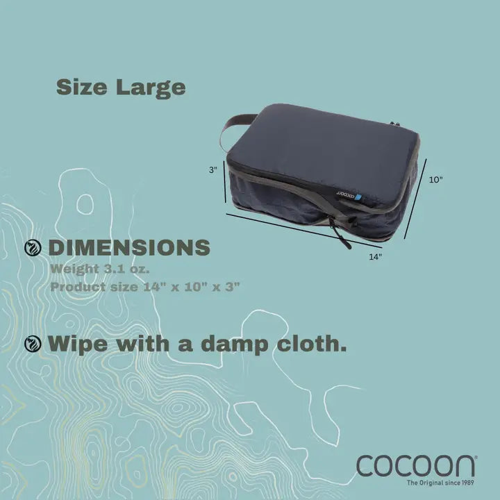 Cocoon- Squeezer Compression Packing Cube Ecomade- Size Large