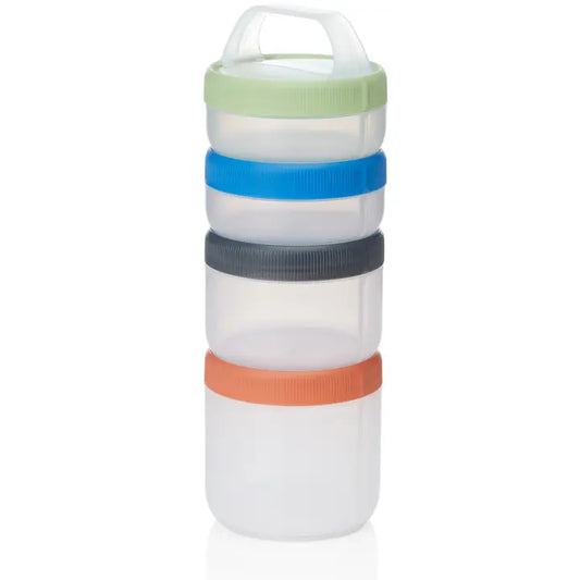 Humangear Stax Reusable Waterproof Stacking Containers- Size Large Clear