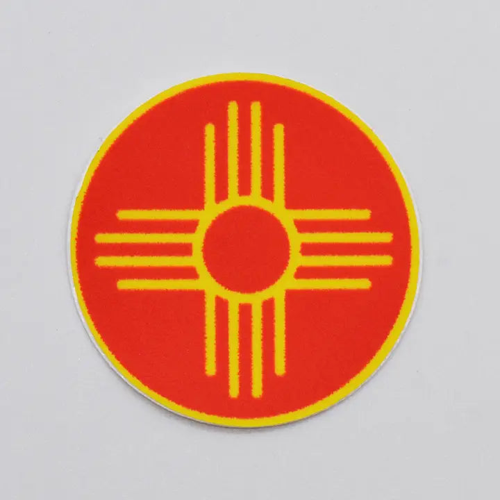 Metal the Brand- Zia Red Circle- Sticker Decal Zia Red Circle