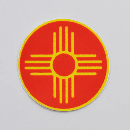 Metal the Brand- Zia Red Circle- Sticker Decal Zia Red Circle