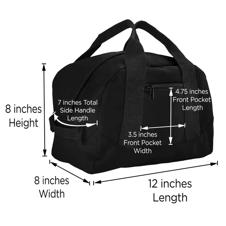 Dalix 12" Mini Two Tone Duffle Bag