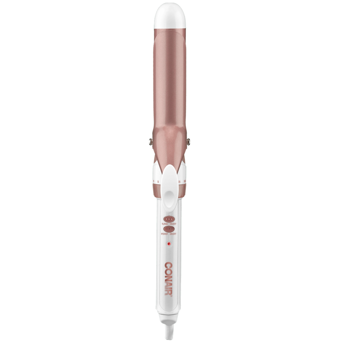 Conair® Double Ceramic 1¼-inch Dual Voltage Curling Iron White Rose Gold