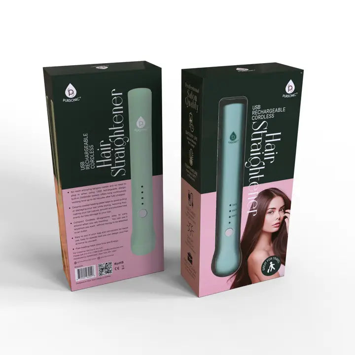 Pursonic Travel USB Rechargeable Cordless Hair Straightener