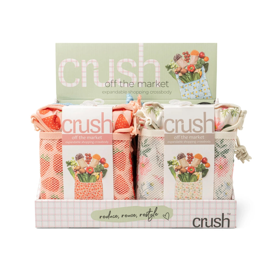 Crush Off the Market Expandable & Packable Shopping Crossbody/Tote