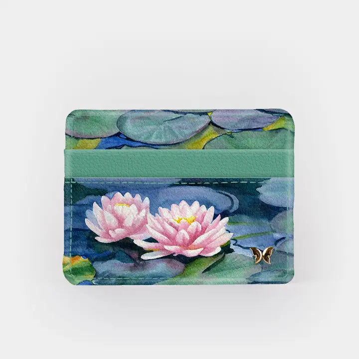Monarque Slim RFID Wallet Water Lily