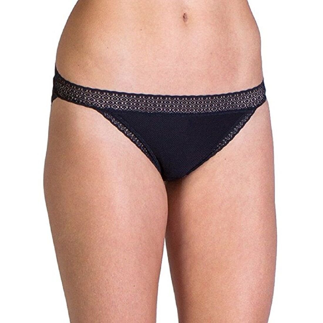 Exofficio Give-N-Go Lacy Low Rise Bikini Brief Panty - 2241-2647 Black XL