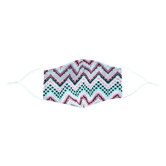 Care Cover Protective Face Mask - Assorted- $1.99 Chevron Pink & Blue