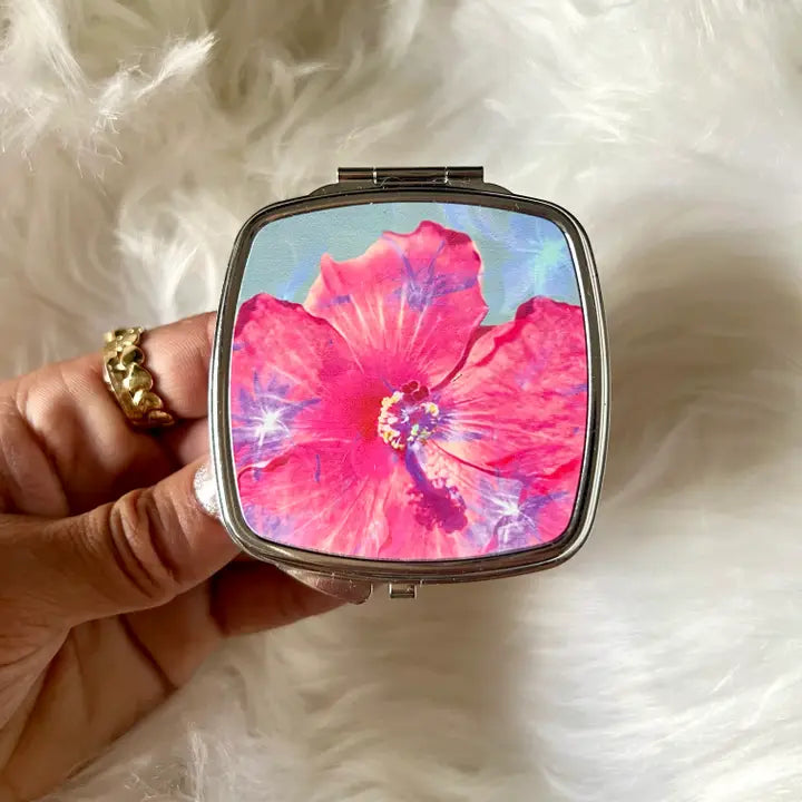 Aubrey Emi Mirror Vintage Glitz Hibiscus