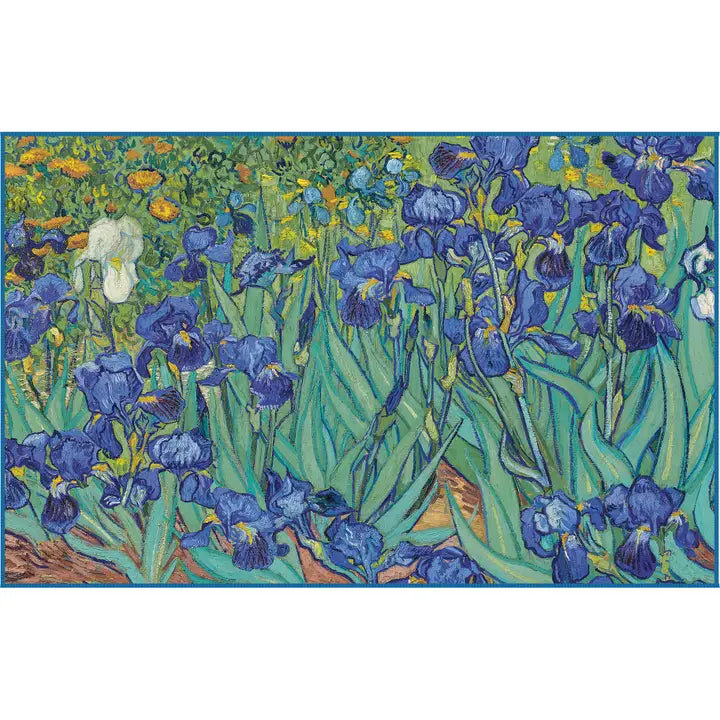 Raincaper Beach Towel with Carrying Pouch Van Gogh "Irises"