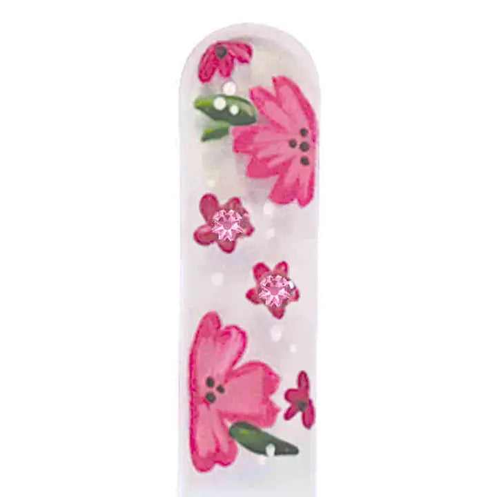 Czech Crystal Nail File - Size Large- Hand Painted Collection