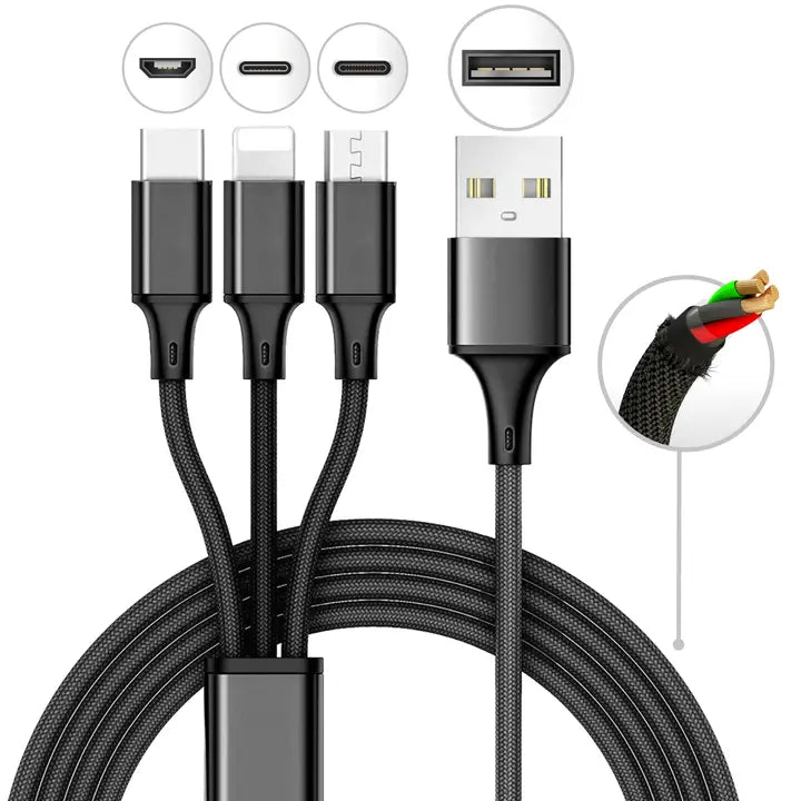 Mila Foot 3-in-1 Usb Multi-Charging Cable
